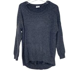 Tobey Grey Oversized Tunic Wool Blend Sweater XS